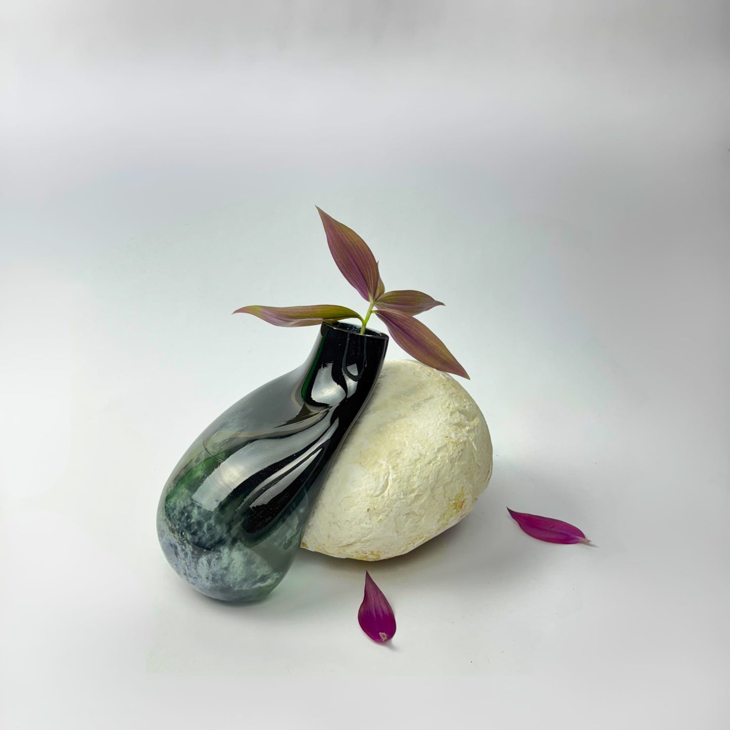 Noir Siyah Cam Vazo No: 2