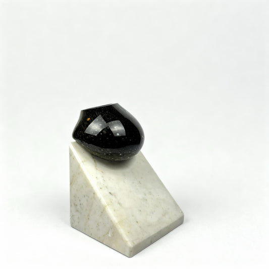 Prismo Nox Siyah Cam Vazo