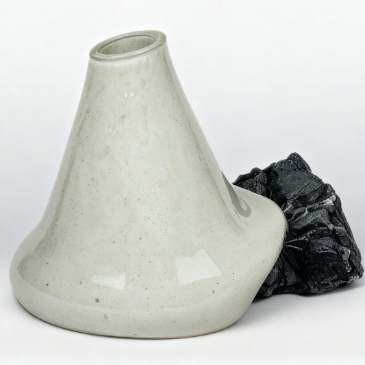 Atlas Beyaz Cam Vazo No:3