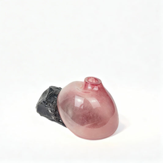 Obsidiyen Rose Cam Vazo No: 3