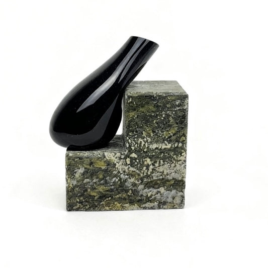 Steps Siyah Cam Vazo No: 2