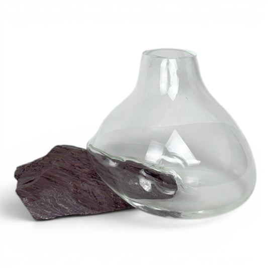 Mercury Transparent Glass Vase No: 6