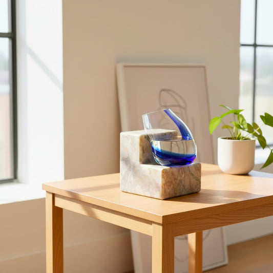 Patara Mavi Cam Vazo No: 3