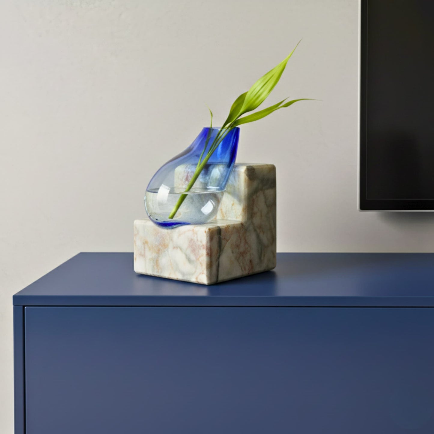 Patara Mavi Cam Vazo No: 4