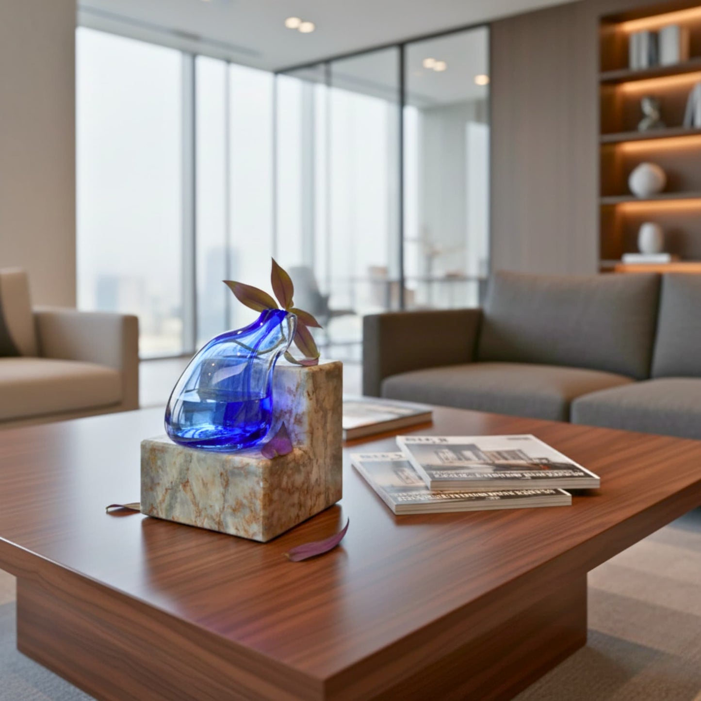 Patara Mavi Cam Vazo No: 5