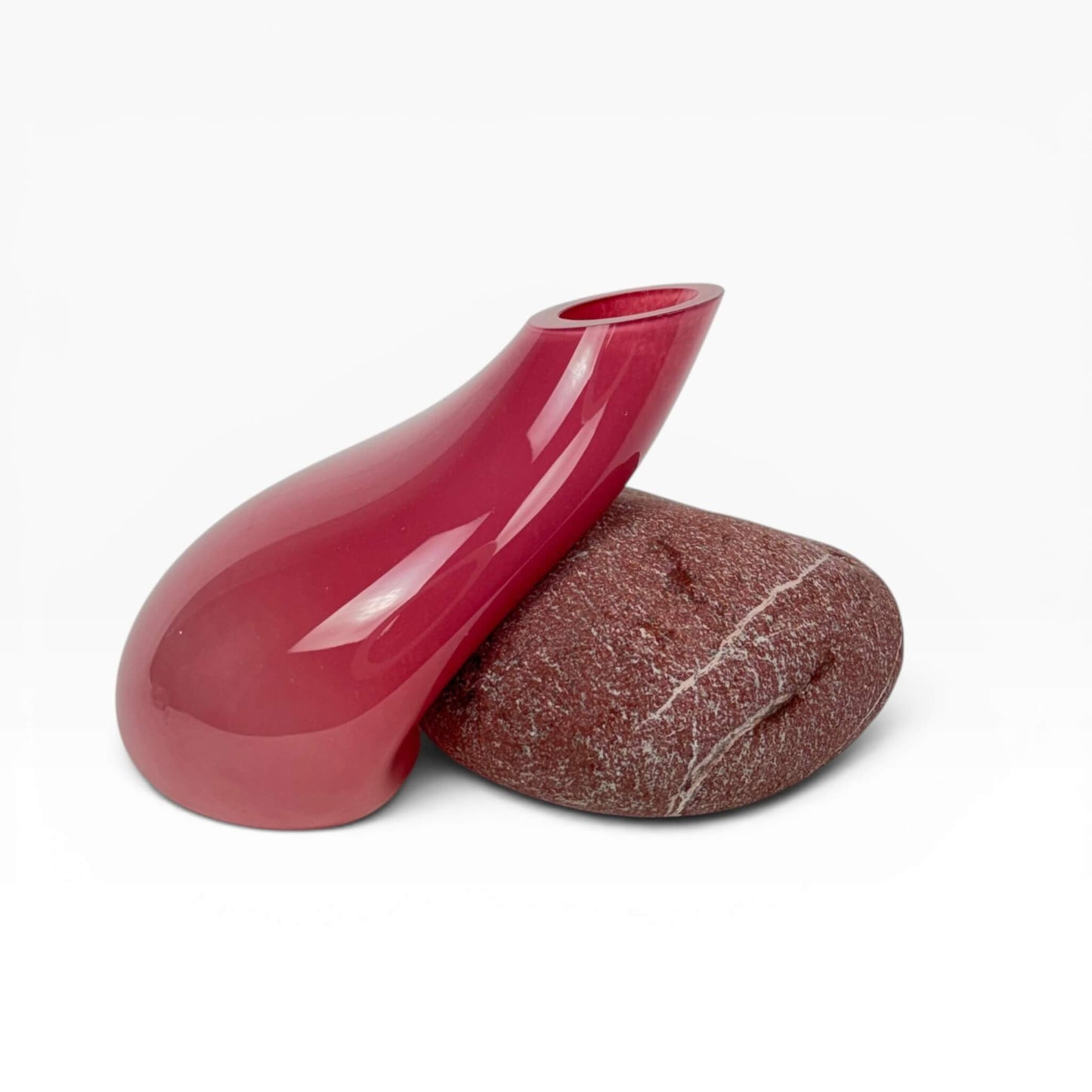 Cerise Pembe Cam Vazo