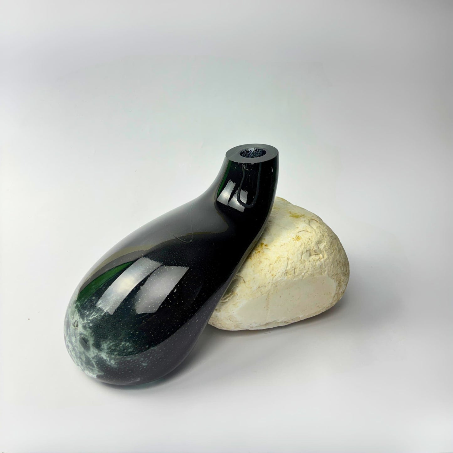 Noir Siyah Cam Vazo No: 1