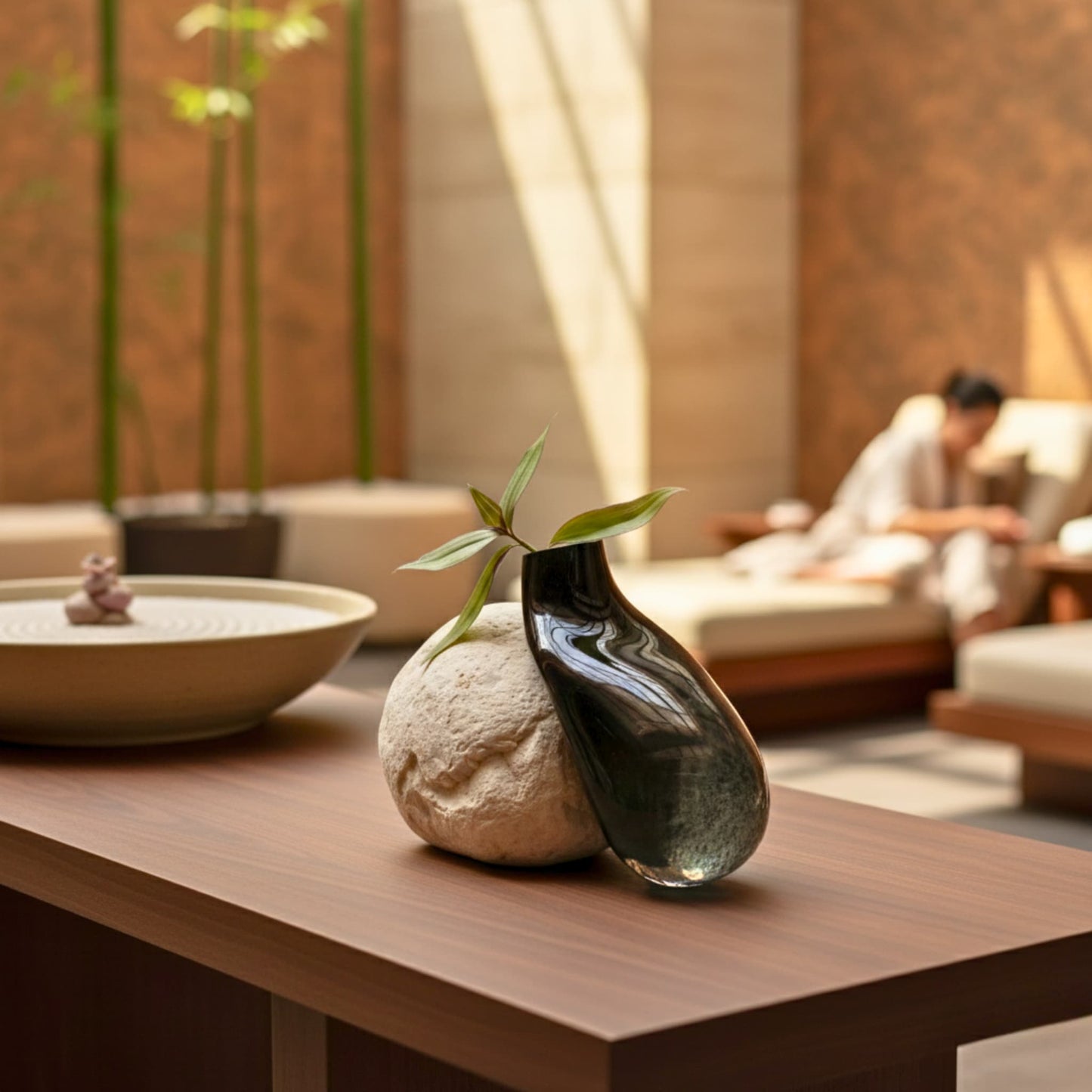 Noir Siyah Cam Vazo No: 2