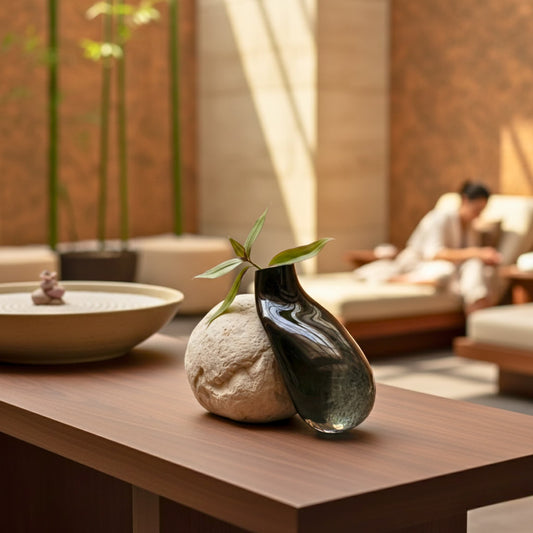 Noir Siyah Cam Vazo No: 2