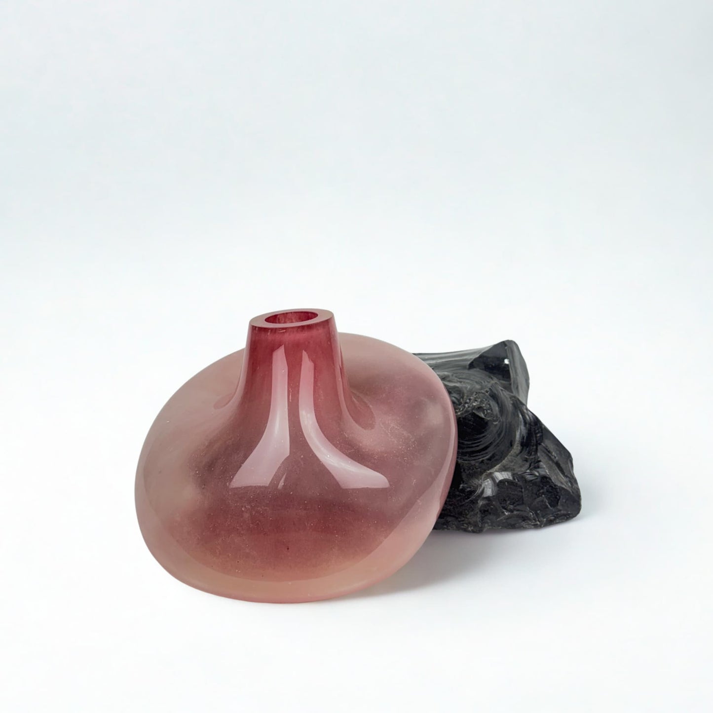 Obsidyen Rose Cam Vazo No:2