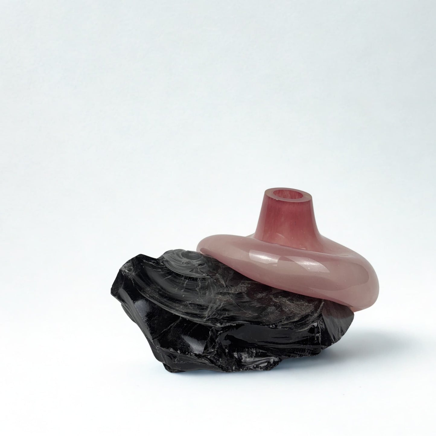Obsidyen Rose Cam Vazo No:2