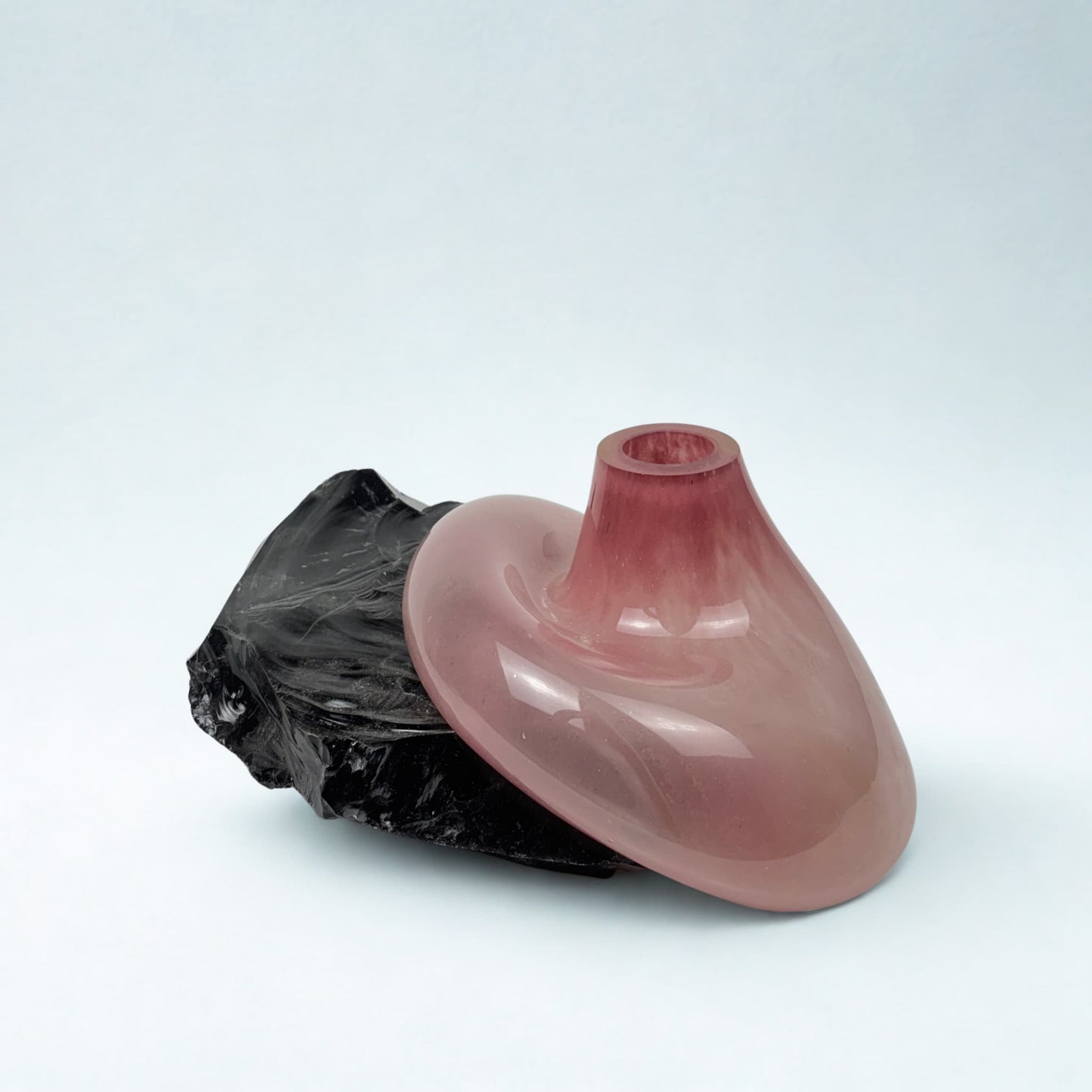 Obsidyen Rose Cam Vazo No:2