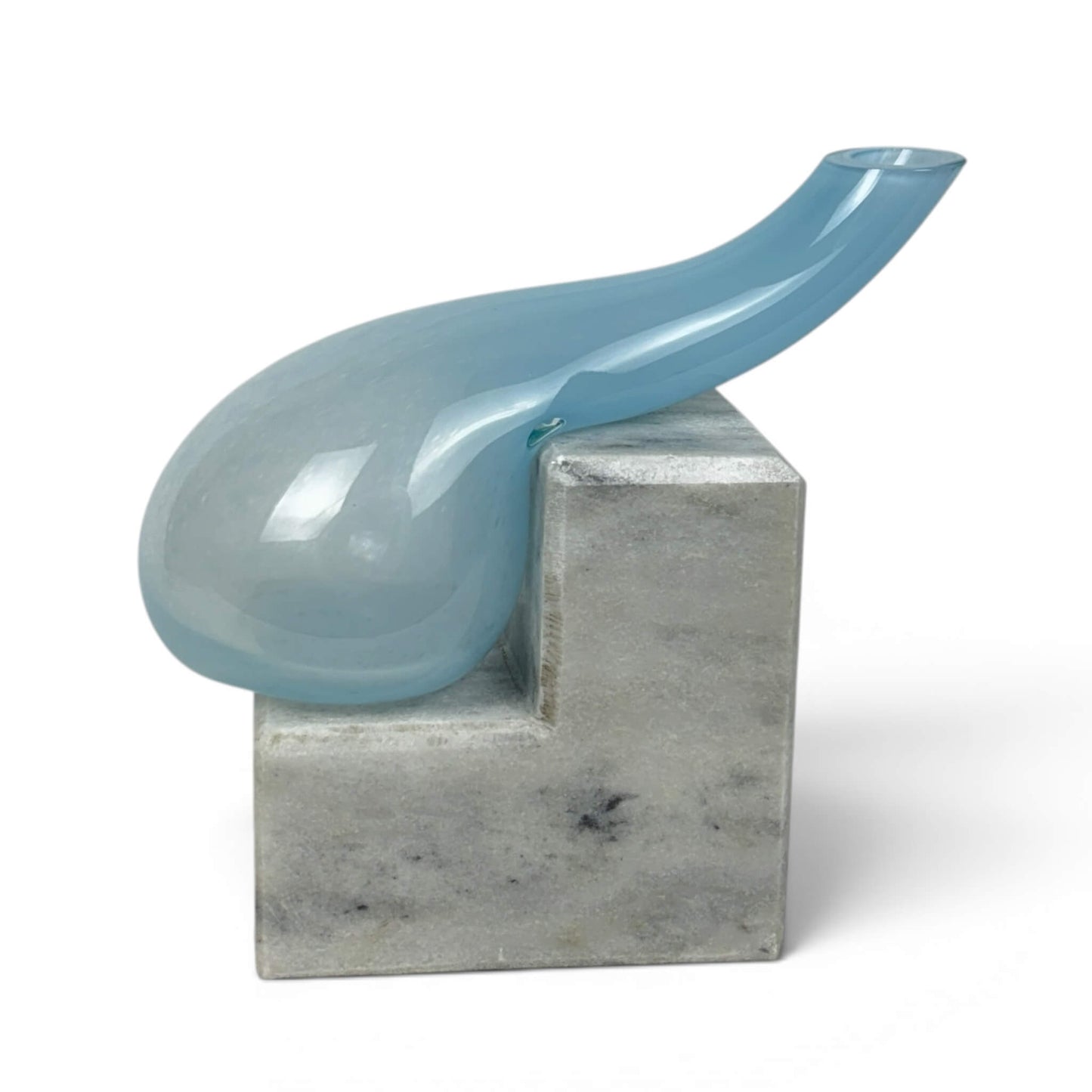 Steps Buz Mavisi Cam Vazo