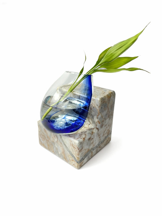 Patara Mavi Cam Vazo No: 3