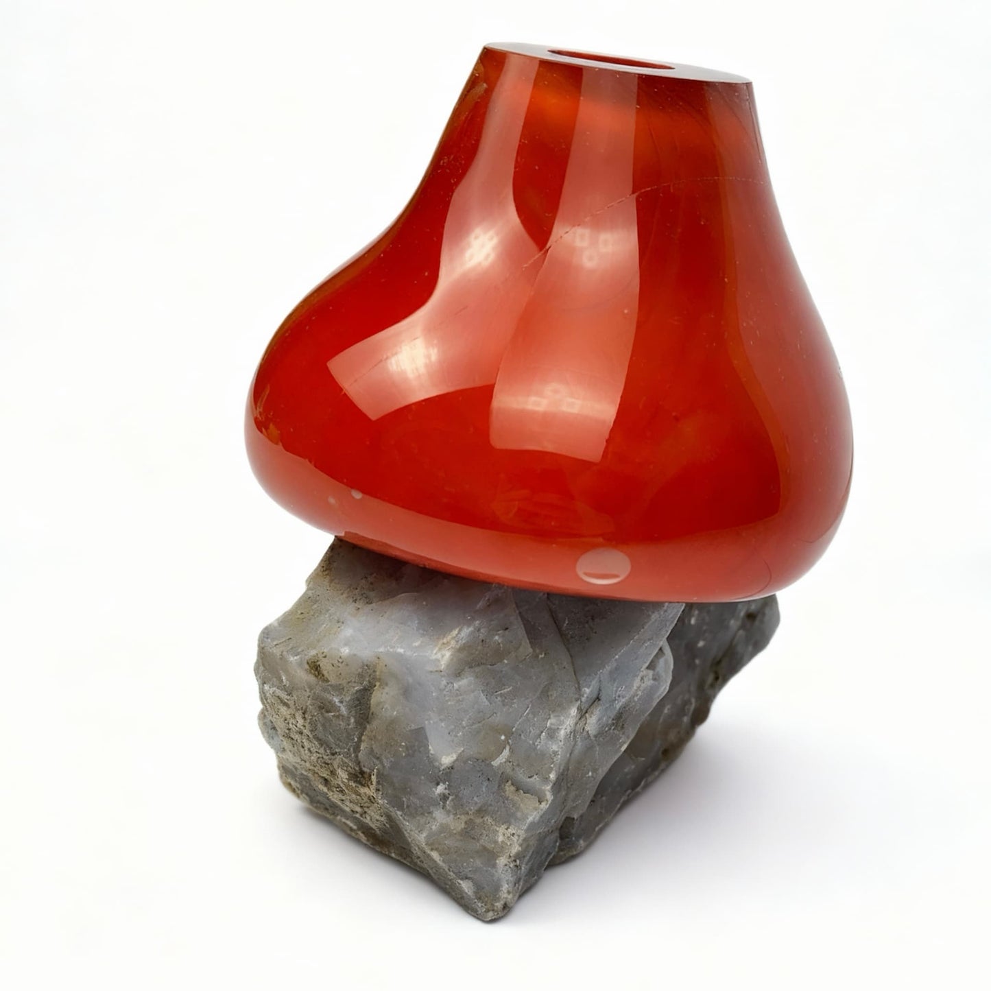 Derin Kor Kırmızı Cam Vazo