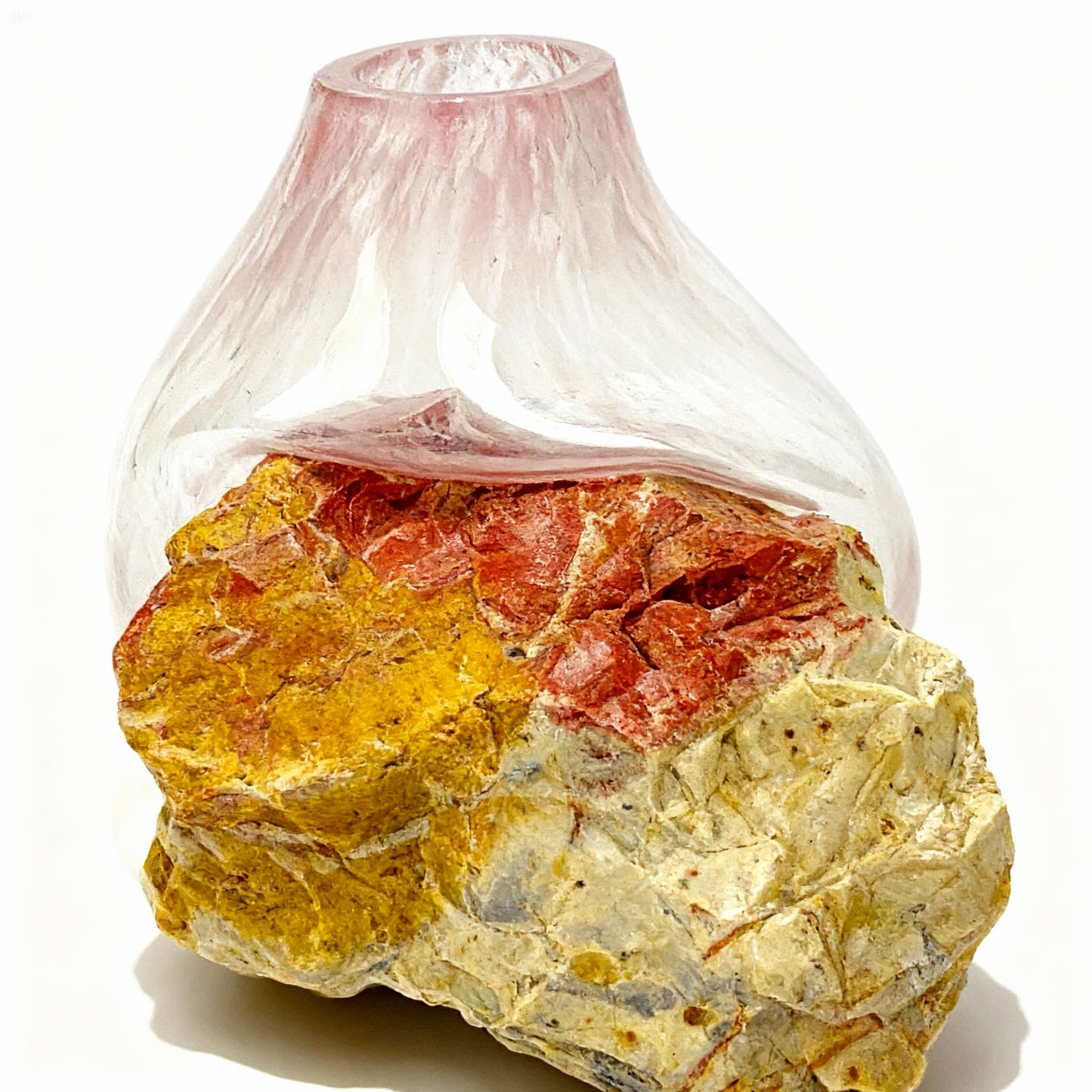 Terra Rose Pembe Cam Vazo