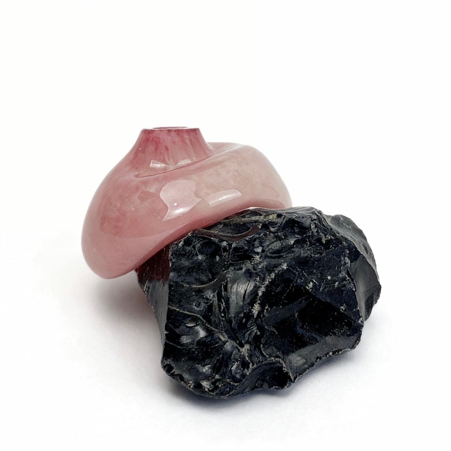 Obsidiyen Rose Cam Vazo No: 3