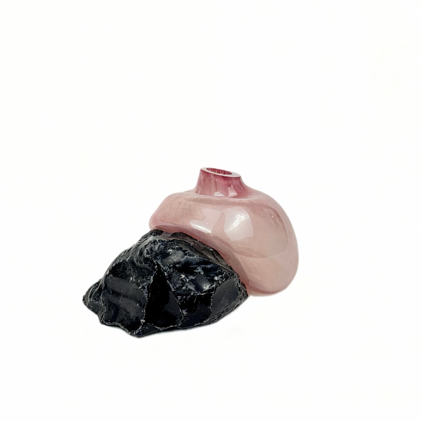 Obsidiyen Rose Cam Vazo No: 3