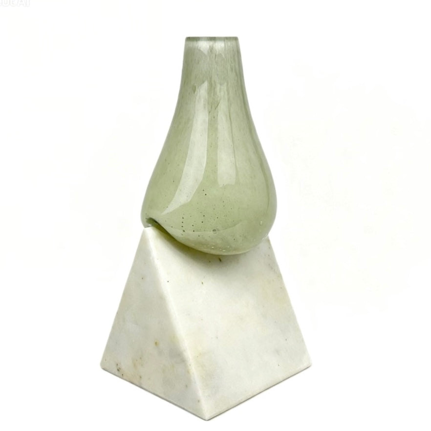 Prismo Beyaz Cam Vazo No:3