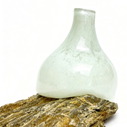 Kapadokya Beyaz Cam Vazo No:3