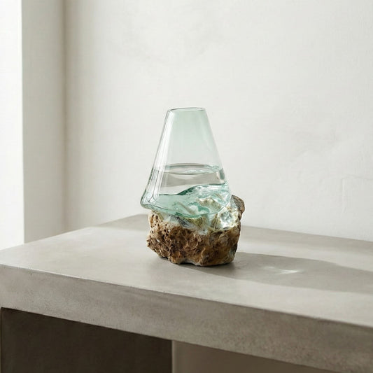 Katman Camgöbeği Cam Vazo