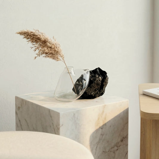 Atlas Şeffaf Cam Vazo No:4