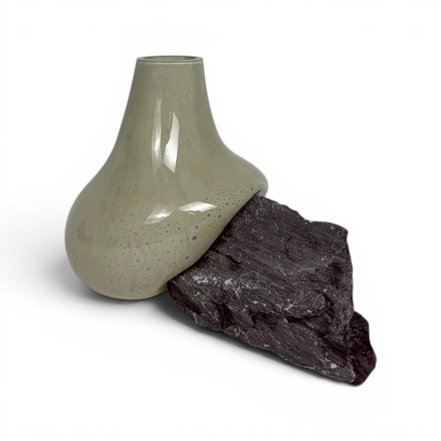 Mercury White Glass Vase No: 1