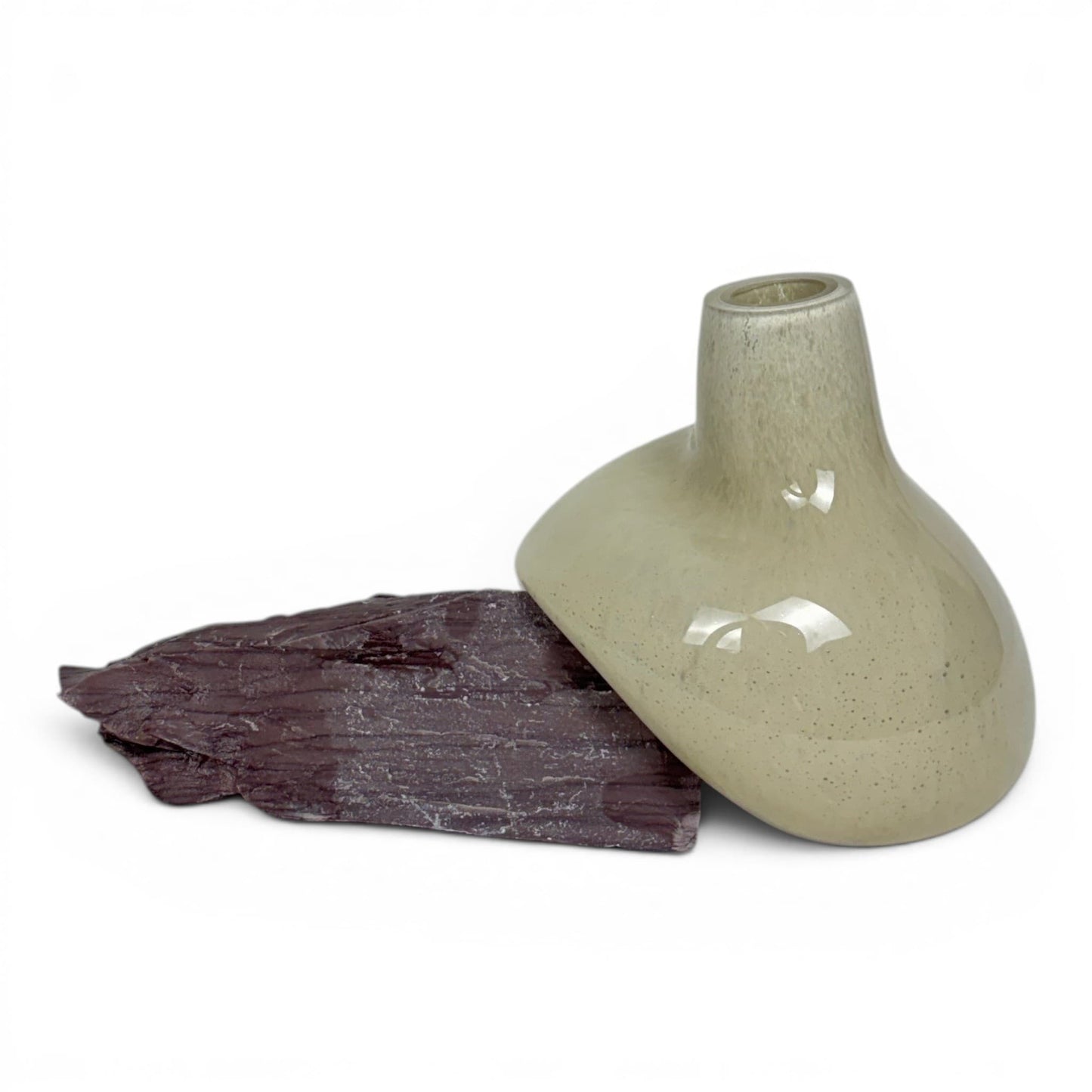 Mercury White Glass Vase No: 3