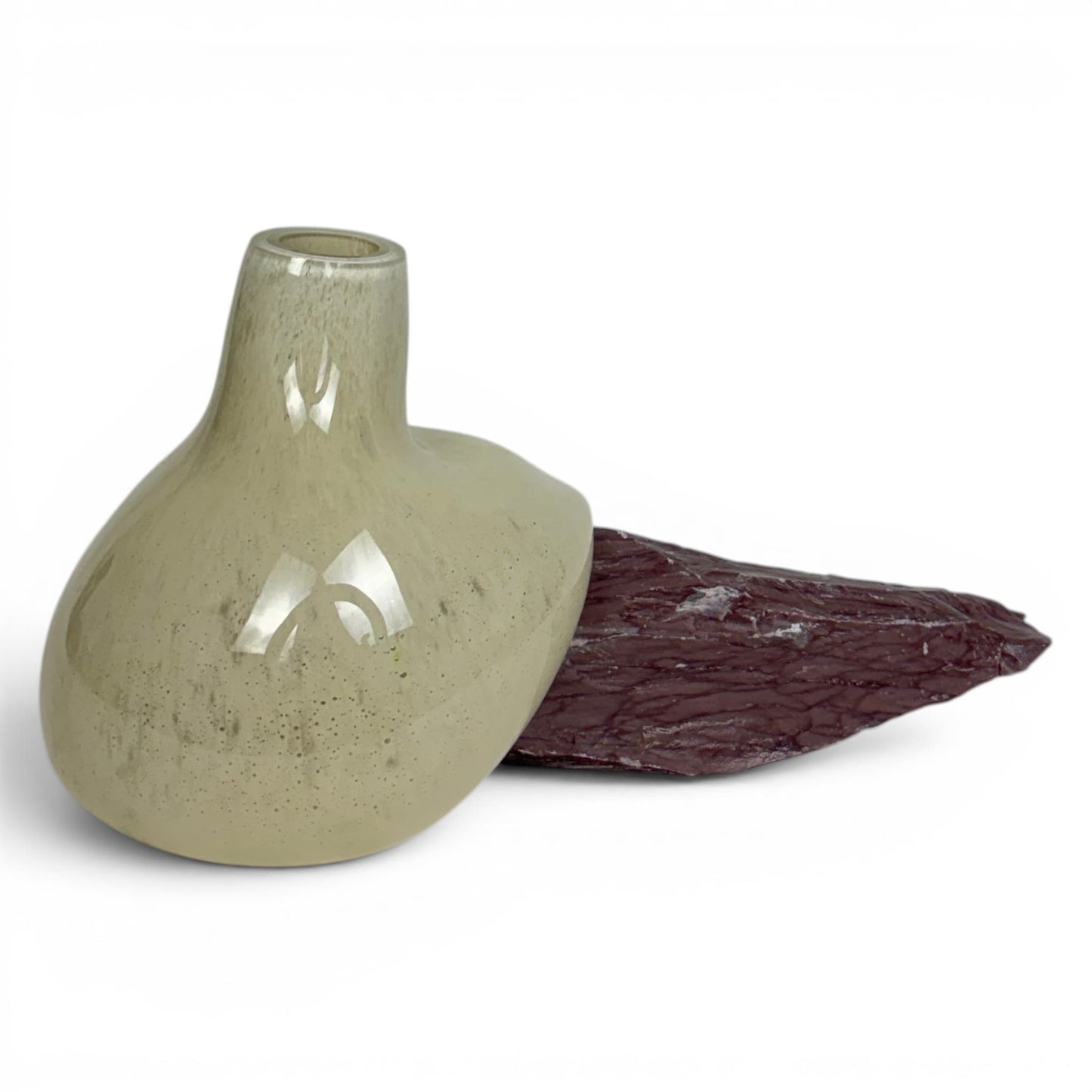 Mercury White Glass Vase No: 3
