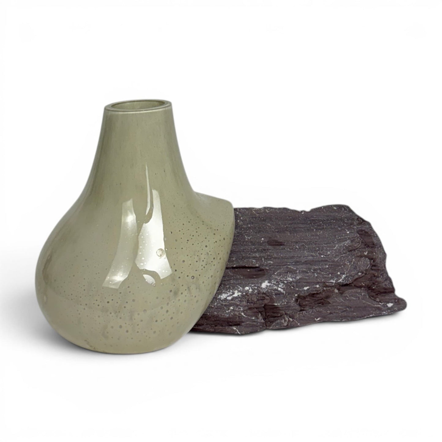 Mercury White Glass Vase No: 1