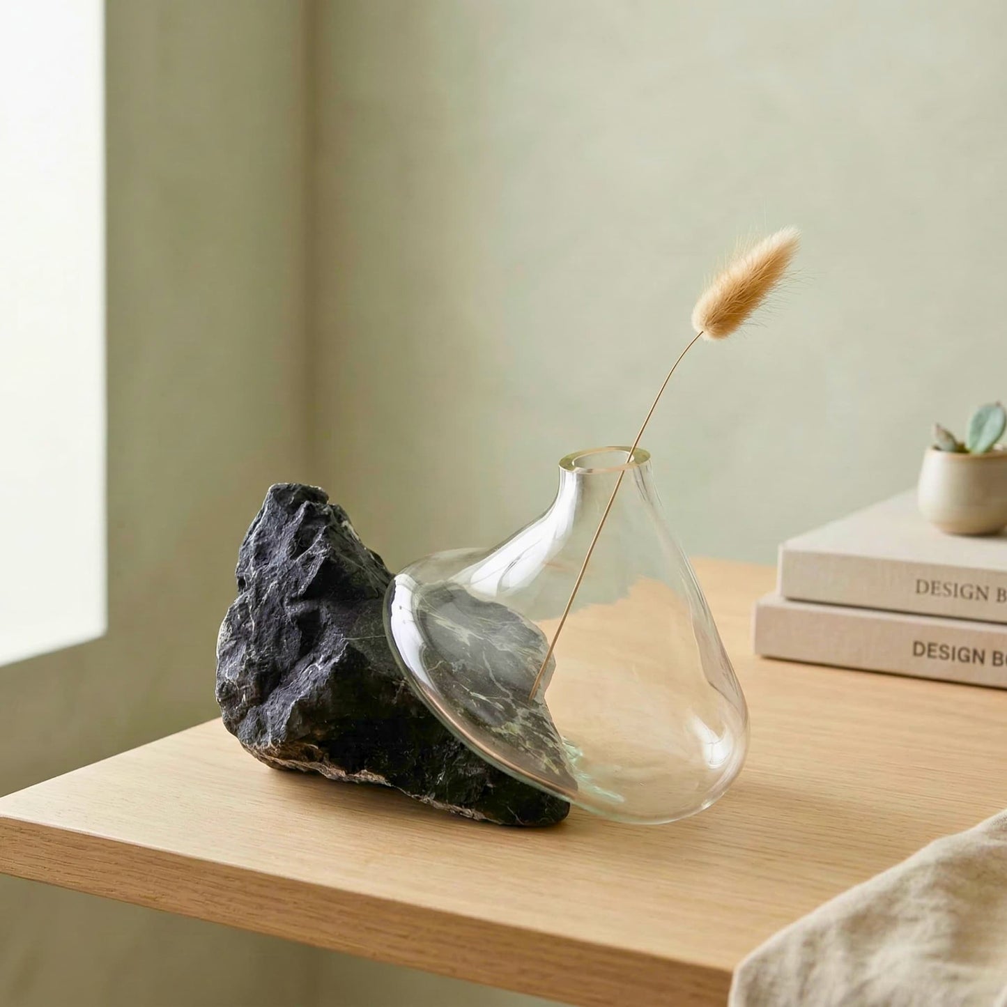 Atlas Şeffaf Cam Vazo No:2