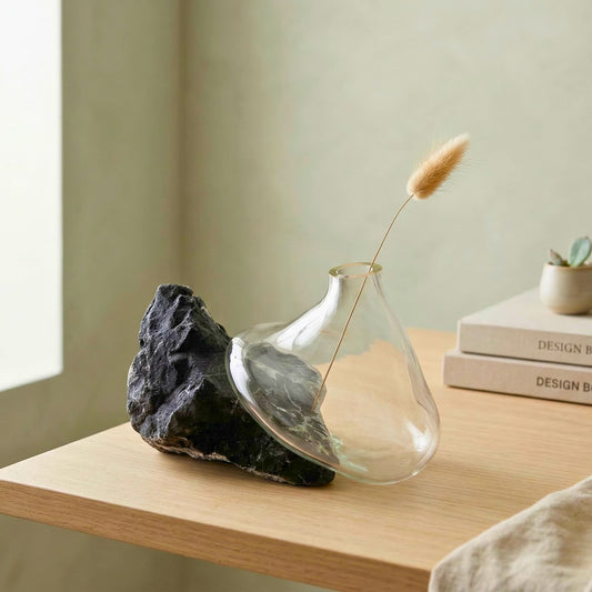 Atlas Şeffaf Cam Vazo No:2