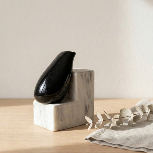 Steps Siyah Cam Vazo No: 1