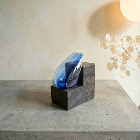 Steps Mavi Cam Vazo No: 4