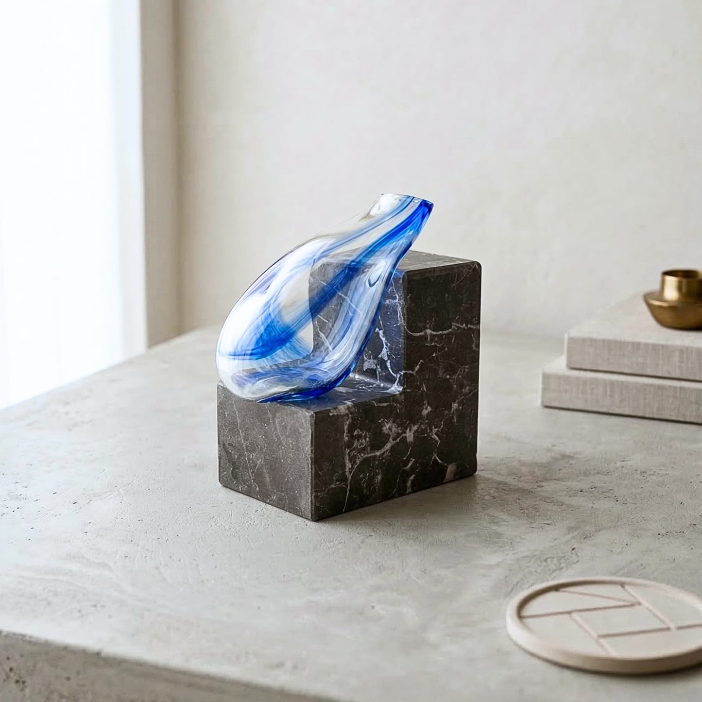 Steps Mavi Cam Vazo No: 5