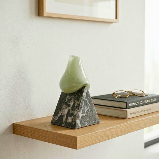 Prismo Beyaz Cam Vazo No: 2