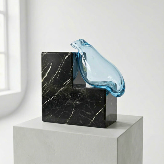 Steps Turkuaz Cam Vazo