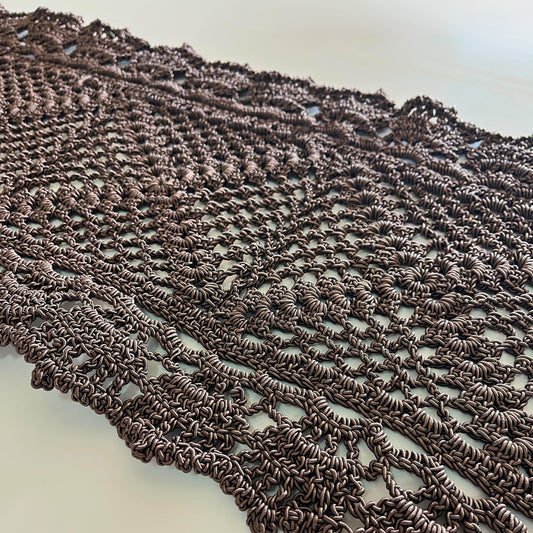 Hand Knitted Bohemian Coffee Runner