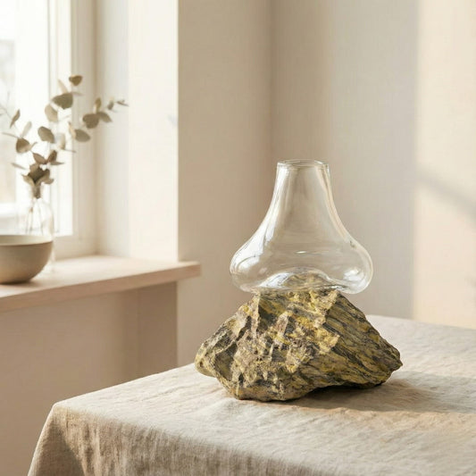 Kapadokya Şeffaf Cam Vazo No:3