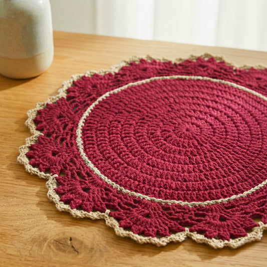 El Örgüsü Bordo Supla Seti (6'lı)