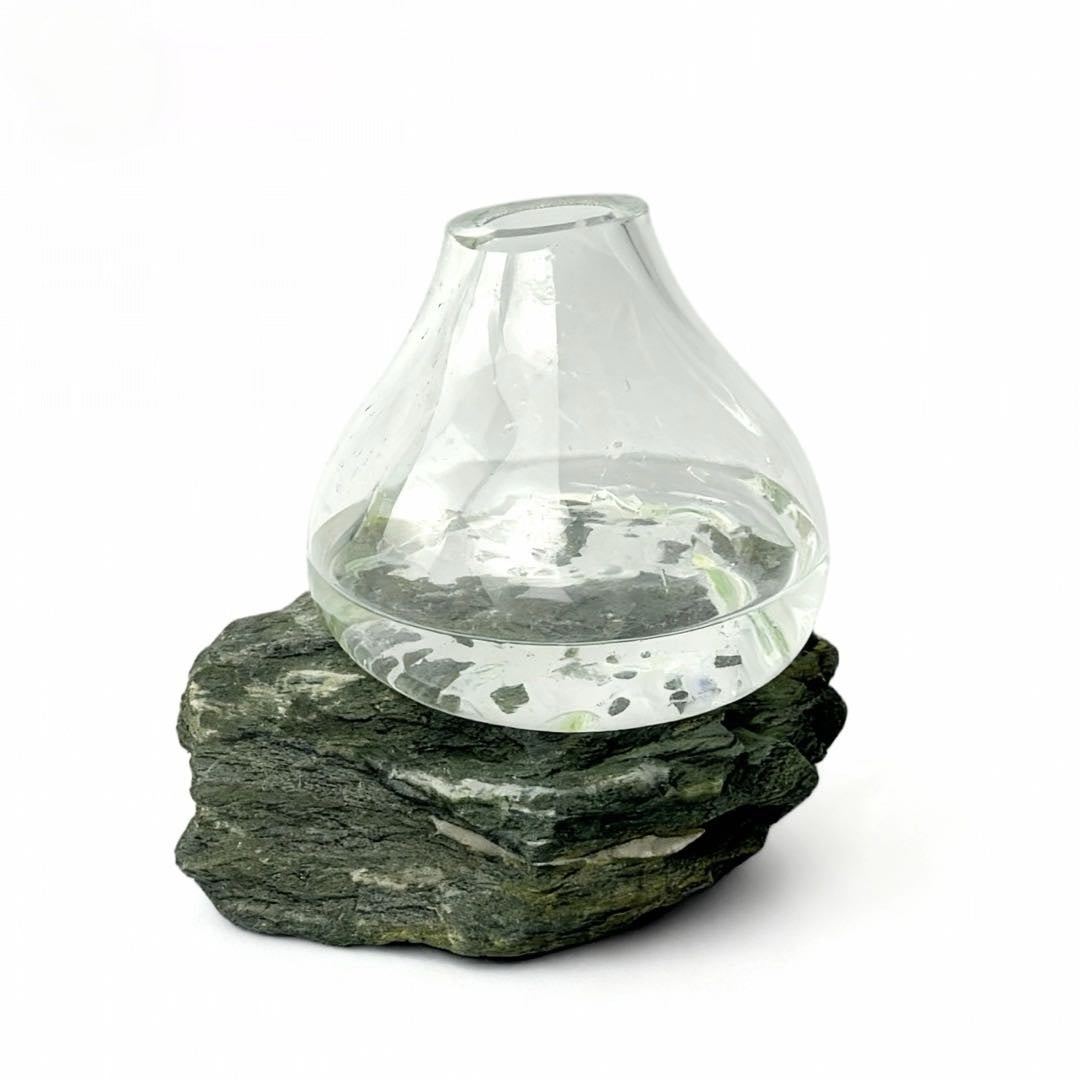 Likya Şeffaf Cam Vazo No:4