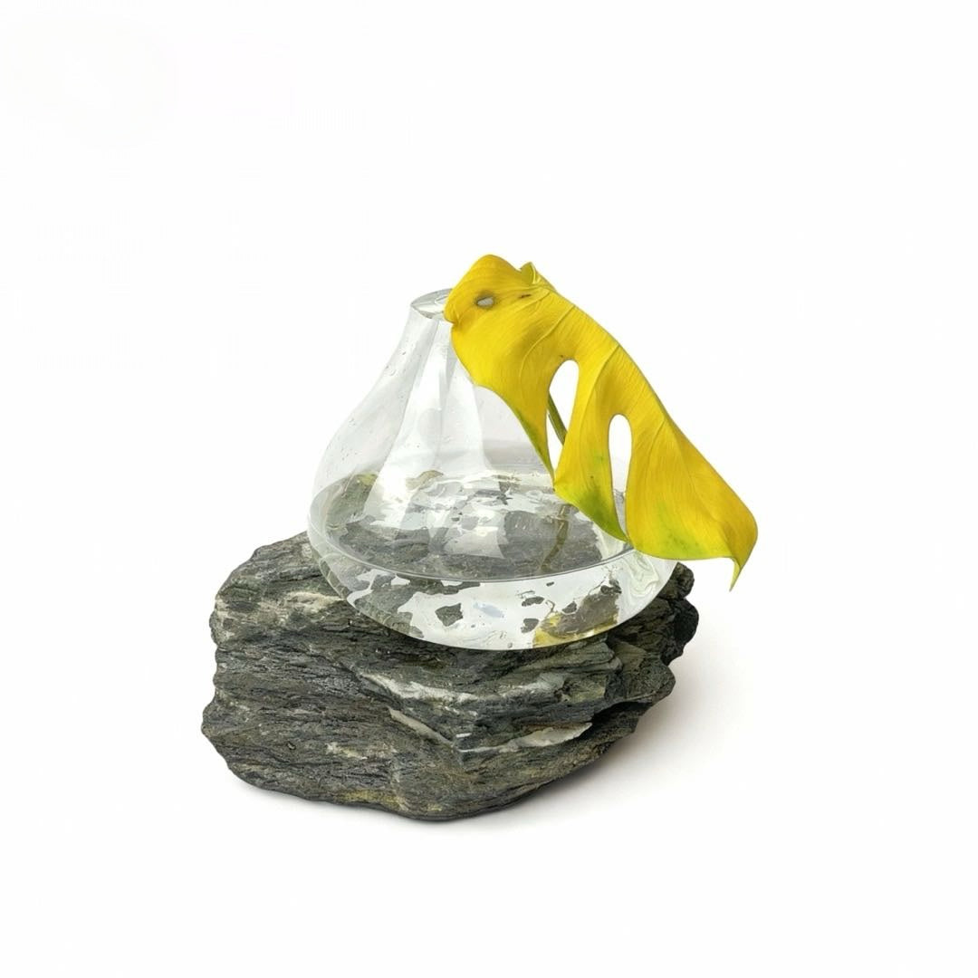 Likya Şeffaf Cam Vazo No:4