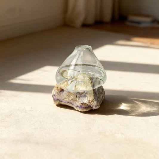 Aura Şeffaf Cam Vazo