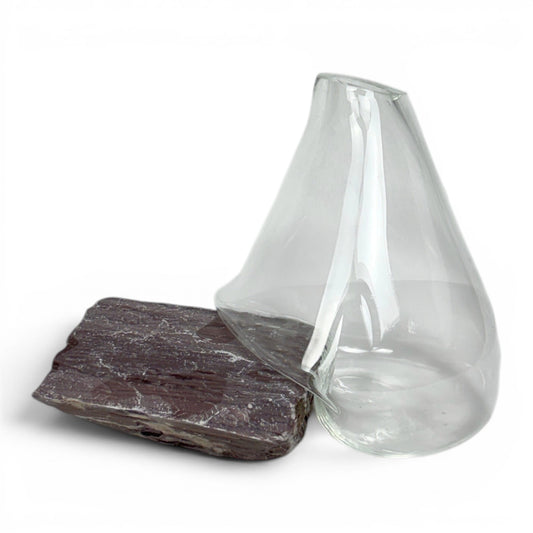 Mercury Transparent Glass Vase No: 5