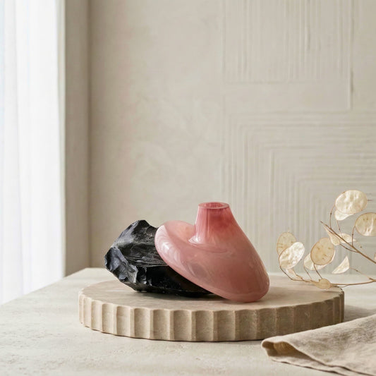 Obsidiyen Rose Cam Vazo No:2